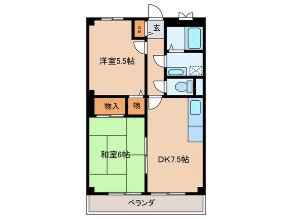 アミュ－レット太子の物件間取画像